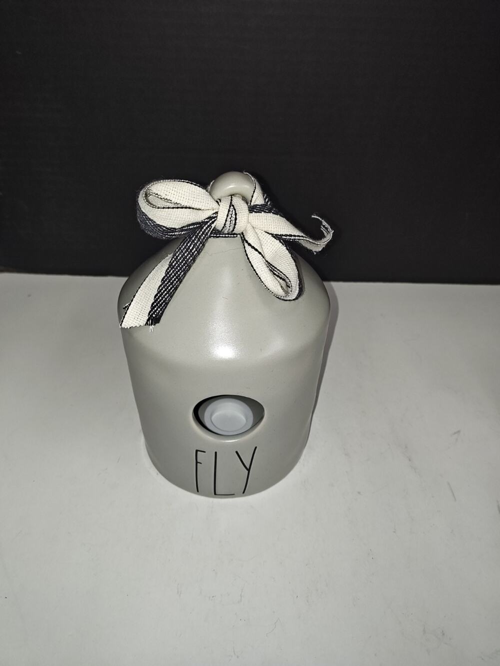Rae Dunn FLY Birdhouse Artisan Collection by Magenta #202 Gray Bird House Decor